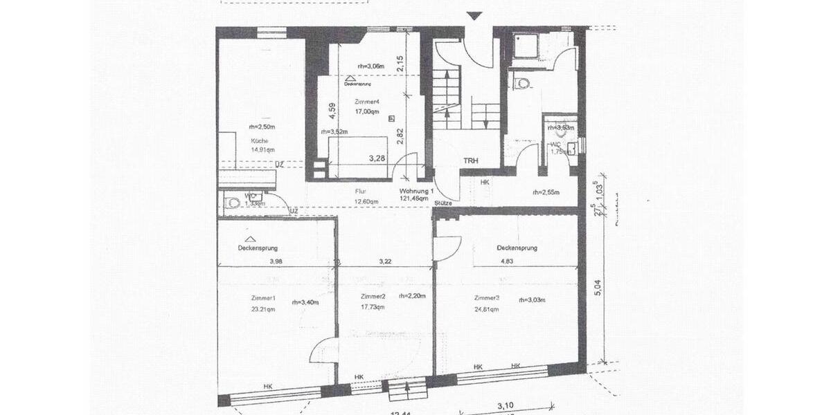 Erdgeschoßwohnung Pforzheim - 5 Zimmer, 121 m&sup2;, 1.050&euro; | Angebot:24817754