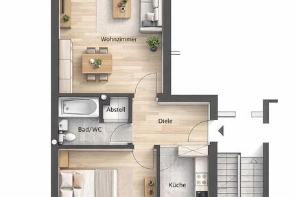 Wohnung Quickborn - 2 Zimmer, 66 m&sup2;, 1.300&euro; | Angebot:24616238