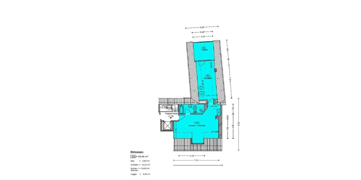 Etagenwohnung Torgau - 2 Zimmer, 57 m&sup2;, 575&euro; | Angebot:26797246