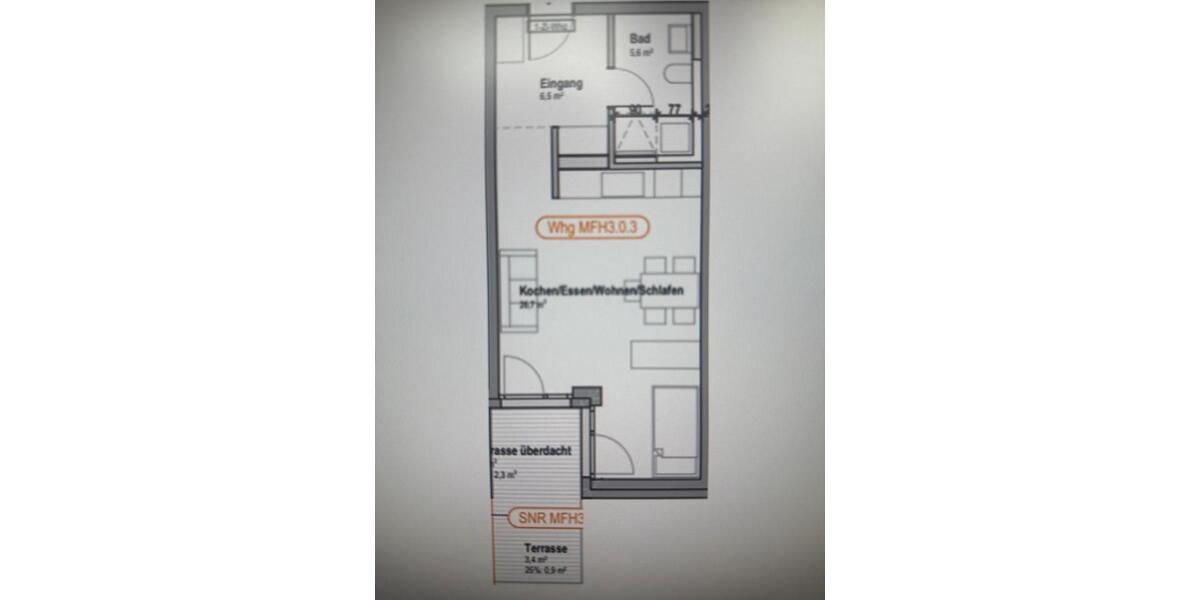 Erdgeschoßwohnung Elchingen Oberelchingen - 1 Zimmer, 42 m&sup2;, 858&euro; | Angebot:25989113