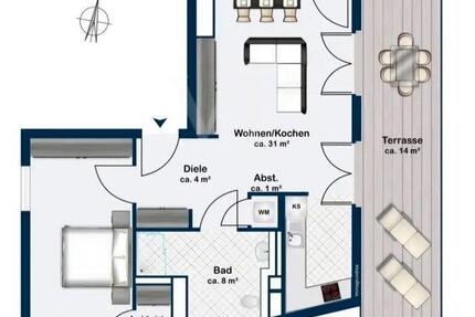 Wohnung Blankenfelde-Mahlow Mahlow - 3 Zimmer, 91 m&sup2;, 1.450&euro; | Angebot:26512731