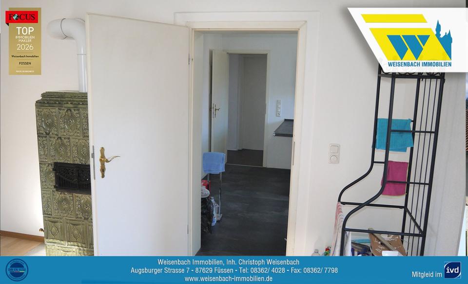 Etagenwohnung Füssen - 3 Zimmer, 79 m&sup2;, 760&euro; | Angebot:25765708