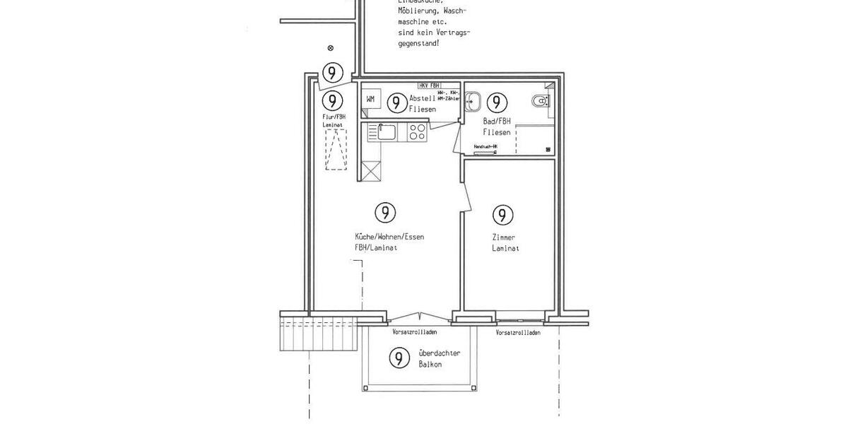 Dachgeschoßwohnung Aukrug - 2 Zimmer, 51 m&sup2;, 714&euro; | Angebot:26123326