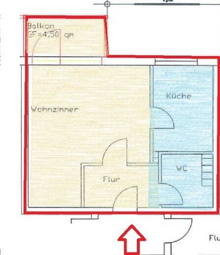 Helle, schöne Wohnung mit Balkon in der Posthofstraße
