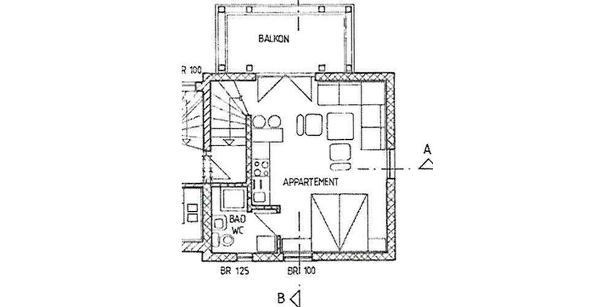 Etagenwohnung Otterbach - 1 Zimmer, 34 m&sup2;, 340&euro; | Angebot:26249203