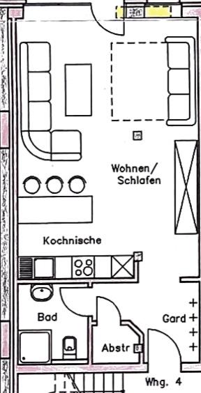 Erdgeschoßwohnung Haselünne - 1 Zimmer, 45 m&sup2;, 495&euro; | Angebot:26548067