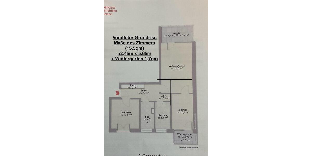 Wohnen auf Zeit Bremen Findorff - 16 Zimmer, 70 m&sup2;, 500&euro; | Angebot:26025296