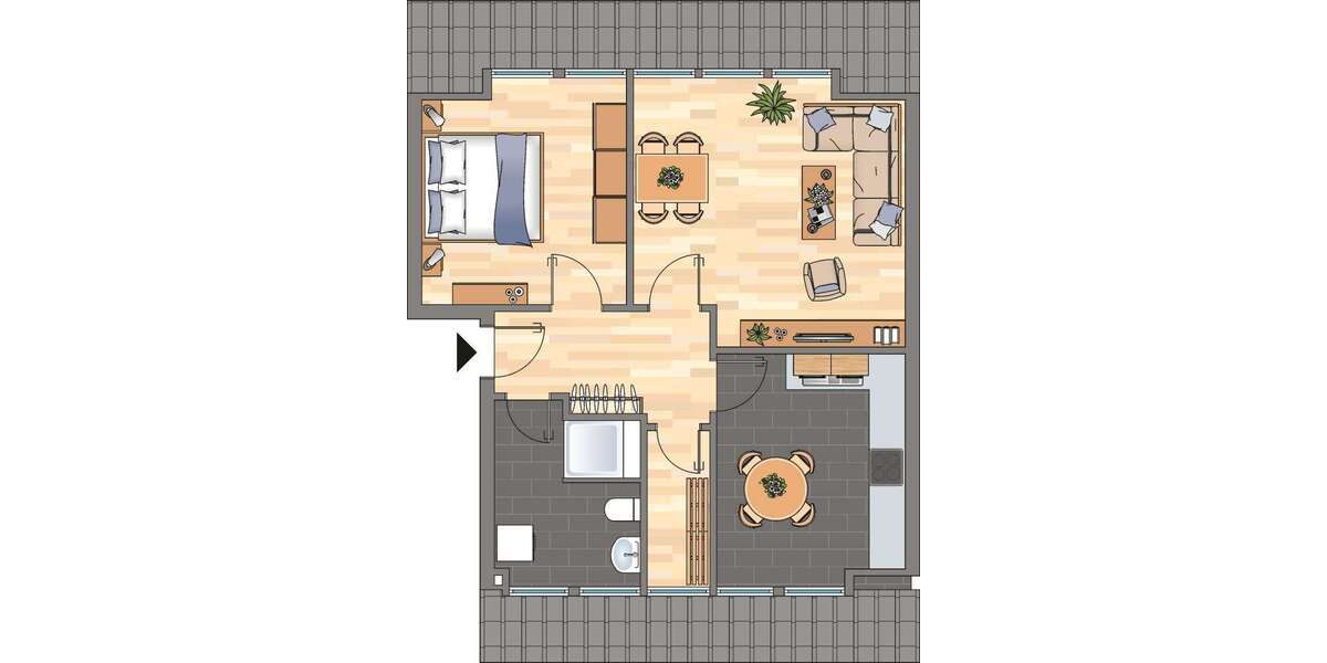 Wohnung zum Mieten in Zeven 539 € 56.03 m² 2 zimmer