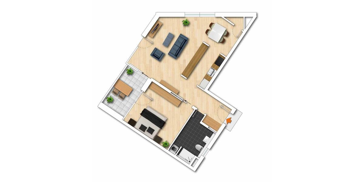 Etagenwohnung Alsbach-Hähnlein Hähnlein - 2 Zimmer, 84 m&sup2;, 1.100&euro; | Angebot:26255696