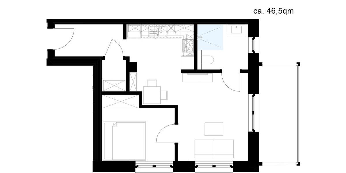 Etagenwohnung Olpe - 1 Zimmer, 40 m&sup2;, 584&euro; | Angebot:24877987