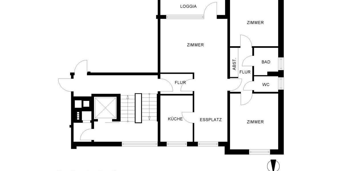 Etagenwohnung Oldenburg Eversten - 3 Zimmer, 82 m&sup2;, 683&euro; | Angebot:25523535