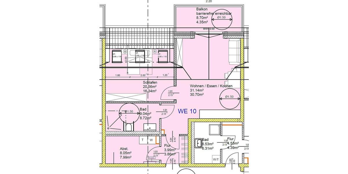 Dachgeschoßwohnung Rhede (Ems) - 2 Zimmer, 72 m&sup2;, 720&euro; | Angebot:25960969