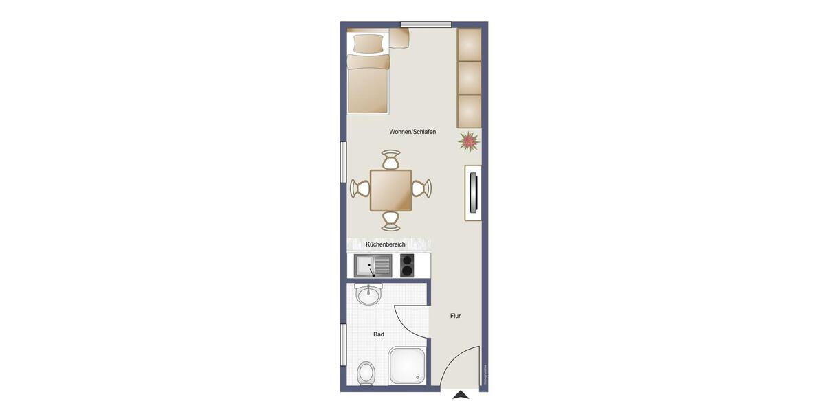 Etagenwohnung Schmallenberg - 1 Zimmer, 24 m&sup2;, 245&euro; | Angebot:24547789