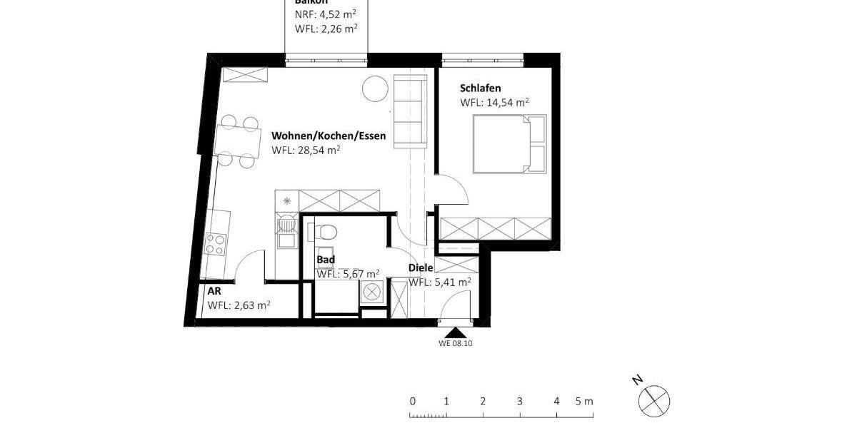Etagenwohnung Nauen - 2 Zimmer, 59 m&sup2;, 355&euro; | Angebot:26423891