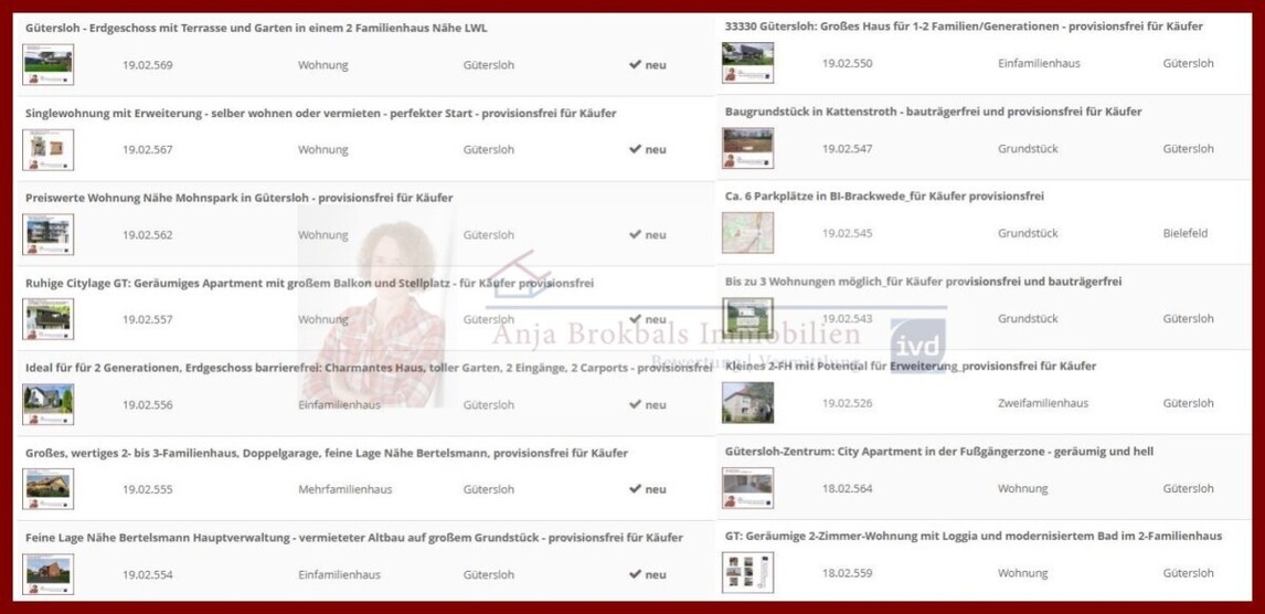 Gütersloh: Erdgeschoss mit Garten und Garage in einem 2 Familienhaus, stadtnahe Lage am Grüngürtel 4.5 zimmer