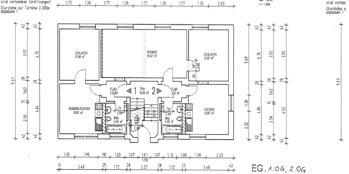Etagenwohnung Altenburg Drescha - 2 Zimmer, 61 m&sup2;, 370&euro; | Angebot:26402381