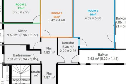 Wohnen auf Zeit Bingen am Rhein - 3.5 Zimmer, 91 m&sup2;, 420&euro; | Angebot:24563135