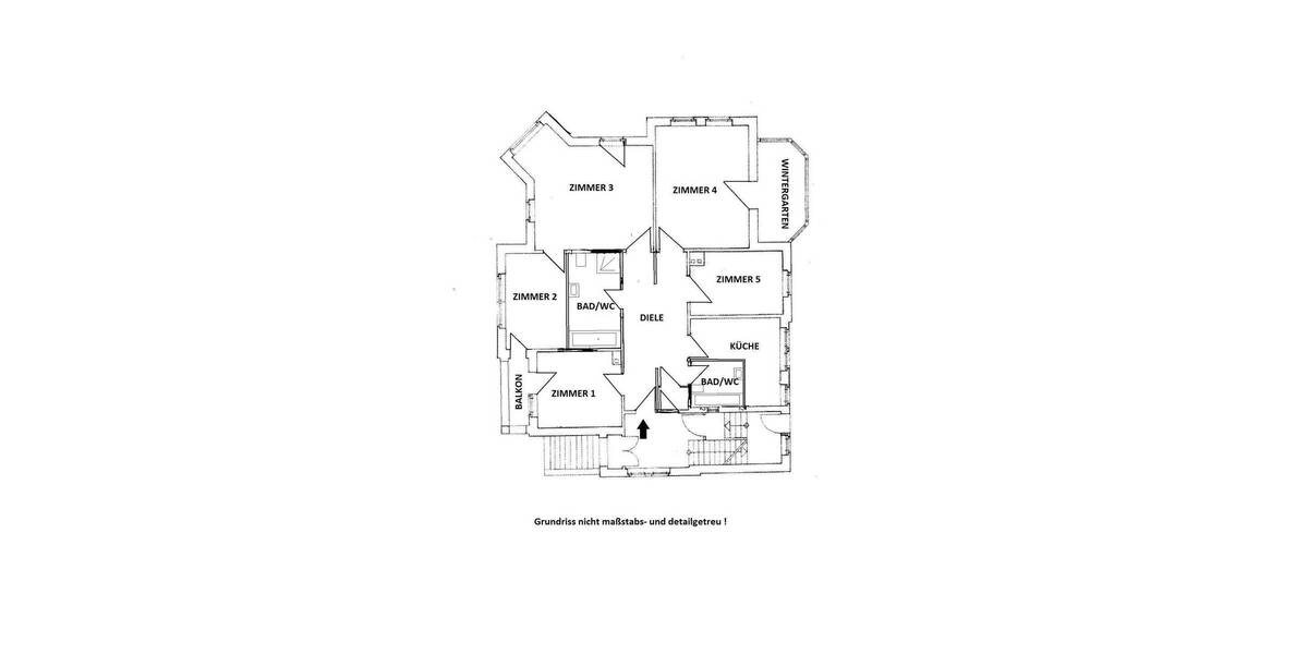 Etagenwohnung Rudolstadt Zentrum - 5 Zimmer, 168 m&sup2;, 1.150&euro; | Angebot:26289348