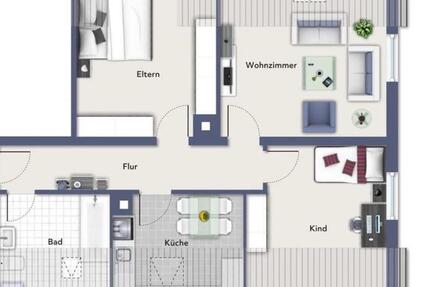 Wohnung Aulendorf - 3 Zimmer, 79 m&sup2;, 819&euro; | Angebot:26192767