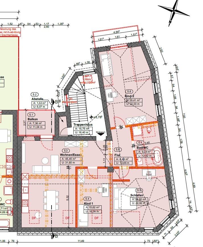 Hochwertig sanierte 4-Raum-Wohnung im 2.OG mit Balkon *Erstbezug*