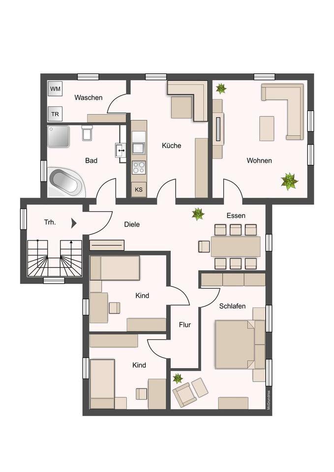 Geräumige 4RW | Hochwertig saniert | Garten, Terasse, Tageslichtbad & Fußbodenheizung!