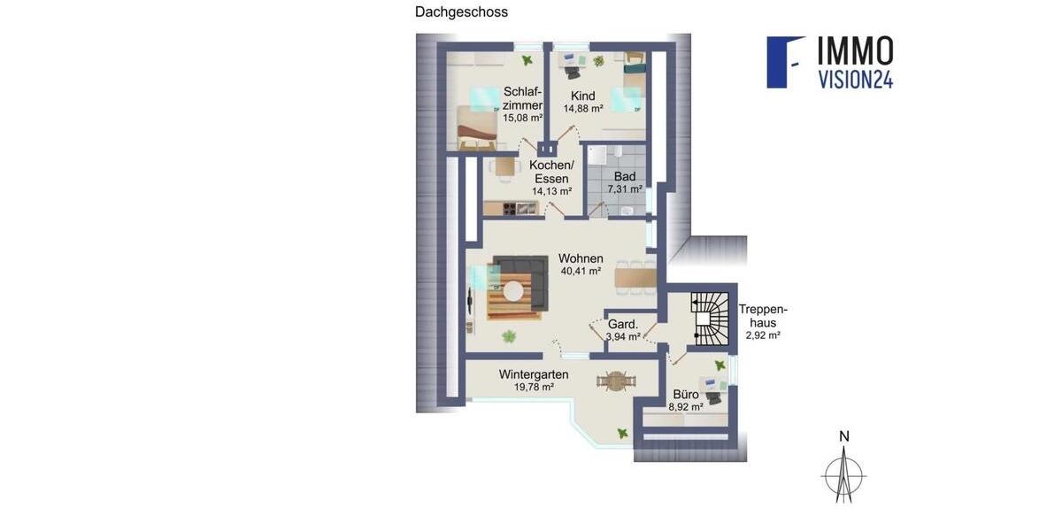 Dachgeschoßwohnung Trochtelfingen - 4 Zimmer, 100 m&sup2;, 1.000&euro; | Angebot:26634522