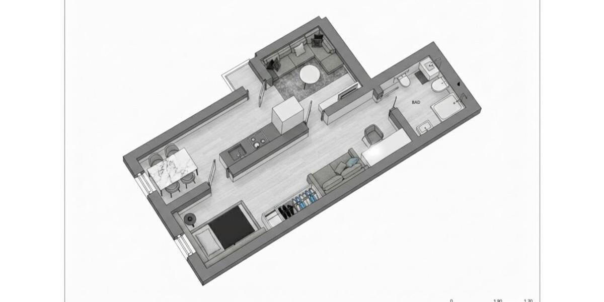 Erdgeschoßwohnung Blumberg - 2 Zimmer, 40 m&sup2;, 595&euro; | Angebot:25753216