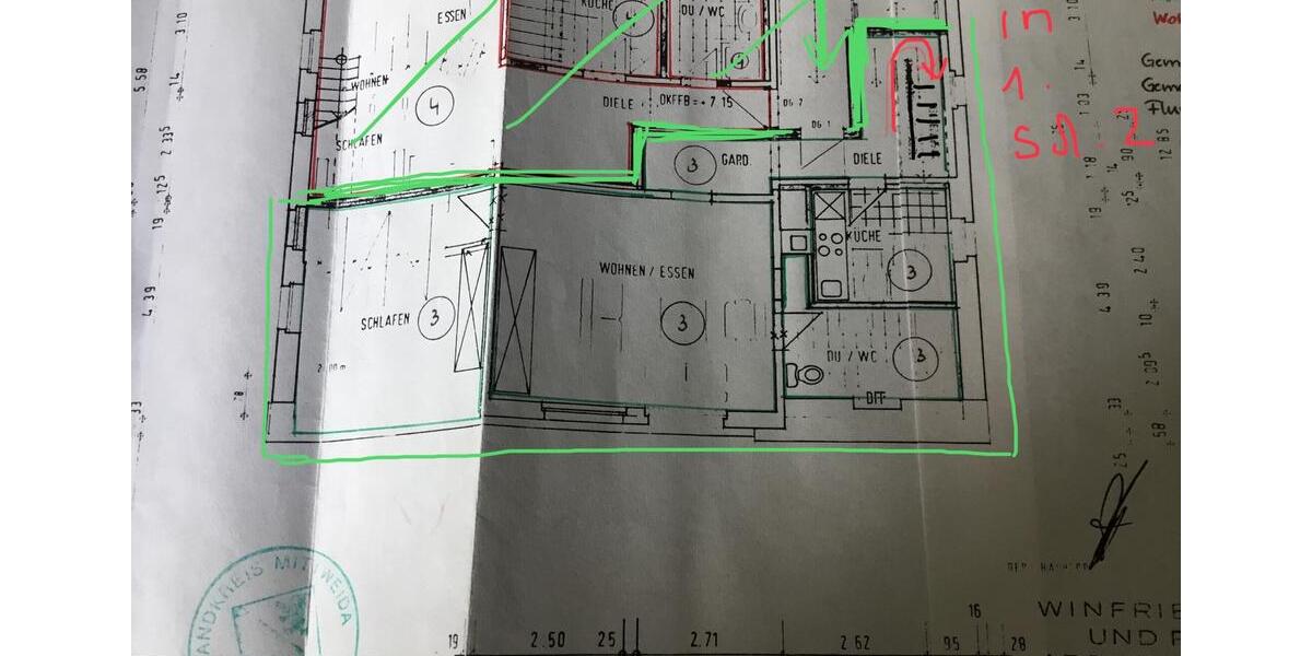 Maisonettenwohnung Rochlitz - 3 Zimmer, 80 m&sup2;, 590&euro; | Angebot:25432912