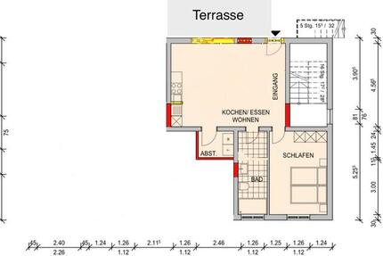 Wohnung Weinbach - 2 Zimmer, 67 m&sup2;, 975&euro; | Angebot:26413099
