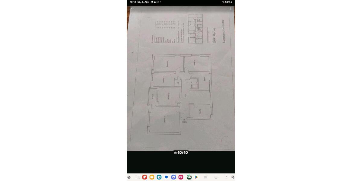 Etagenwohnung Marburg Marbach - 5.5 Zimmer, 130 m&sup2;, 1.400&euro; | Angebot:26690856