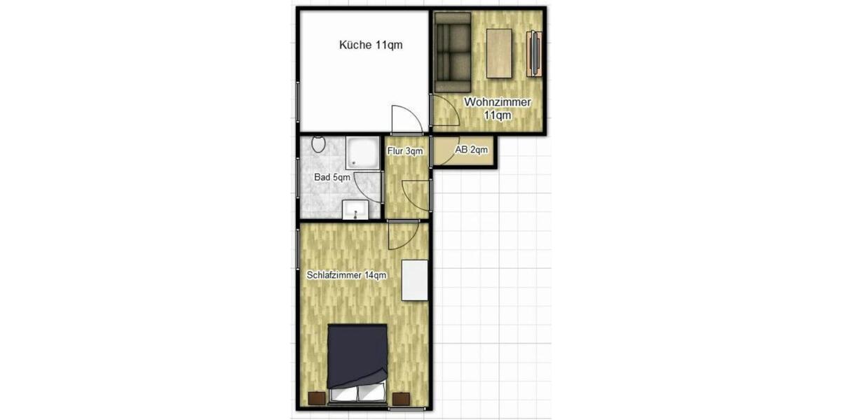 Dachgeschoßwohnung Scheeßel - 2.5 Zimmer, 42 m&sup2;, 545&euro; | Angebot:25791734