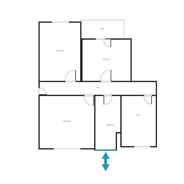 Geräumige 3-Zimmer-Wohnung mit WBS+20 zimmer