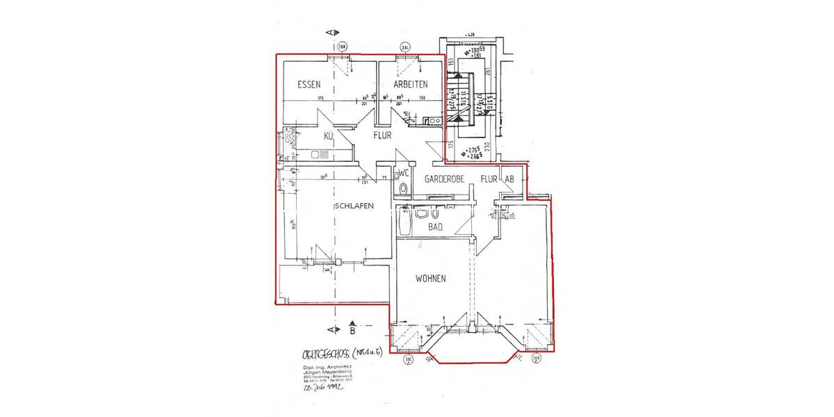 Etagenwohnung Bad Brückenau - 4 Zimmer, 135 m&sup2;, 900&euro; | Angebot:26117986