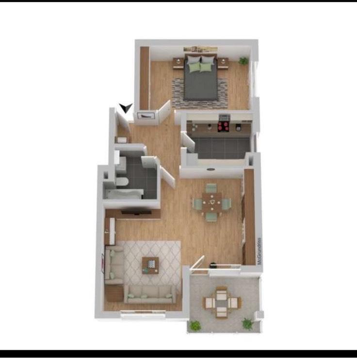 Neu Renovierte 2 Zimmer Wohnung EG
