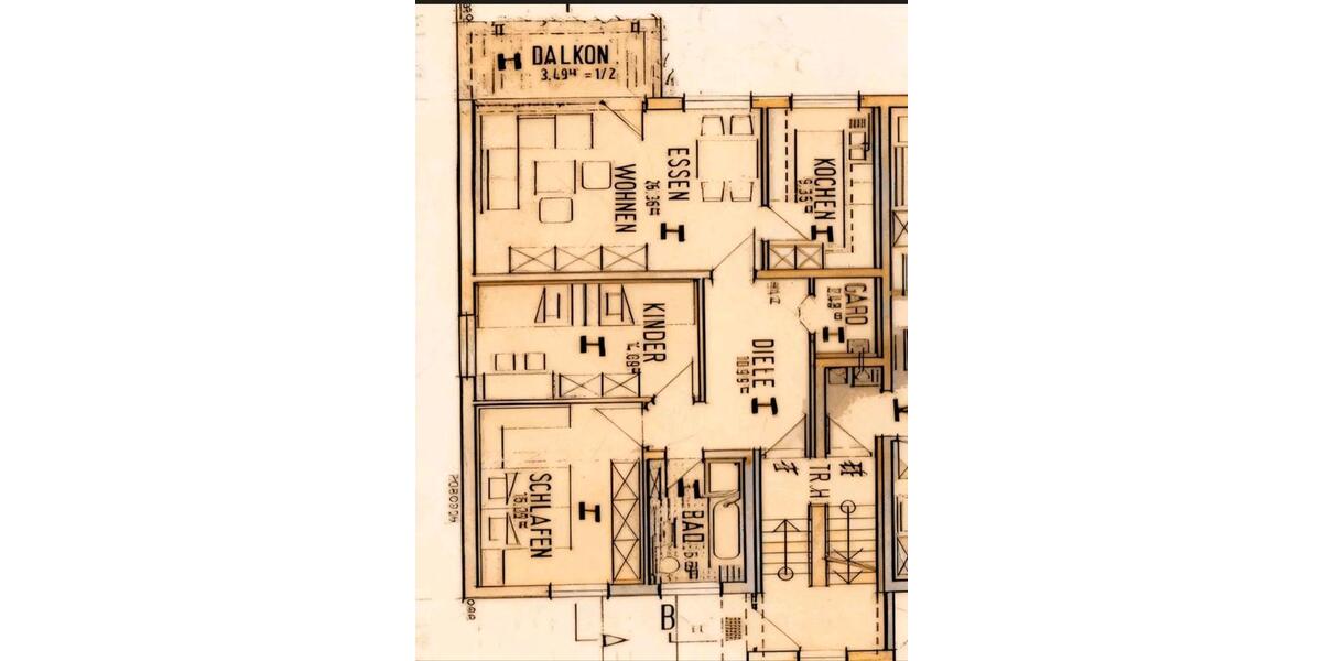 Etagenwohnung Gerolzhofen - 3 Zimmer, 87 m&sup2;, 780&euro; | Angebot:24651965