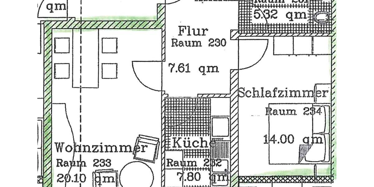 Dachgeschoßwohnung Spremberg - 2 Zimmer, 53 m&sup2;, 350&euro; | Angebot:26267665