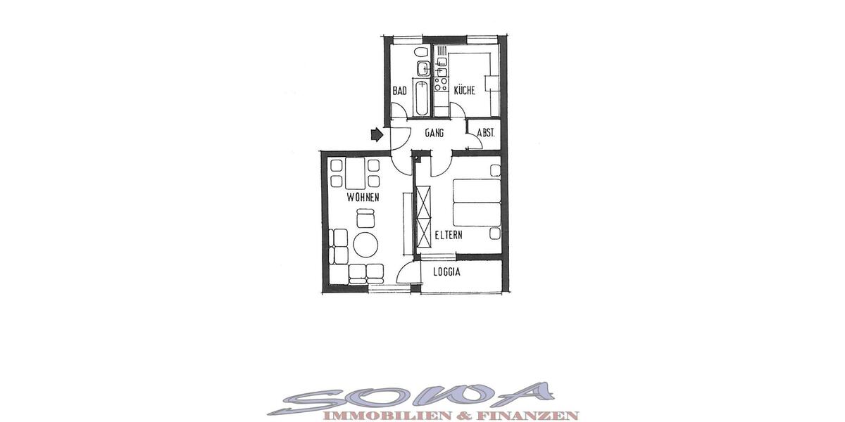 2 Zimmer Wohnung mit Loggia in beliebter Lage in Neuburg Ostend zu vermieten - Ein neues Zuhause von SOWA Immobilien und Finanzen Ihr Experte vor Ort - 2- Neuburg | Angebot:26931301