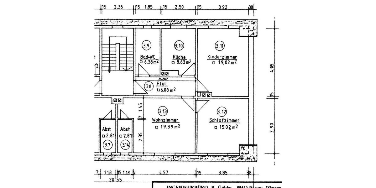 Dachgeschoßwohnung Frauenstein - 3 Zimmer, 77 m&sup2;, 423&euro; | Angebot:24511154