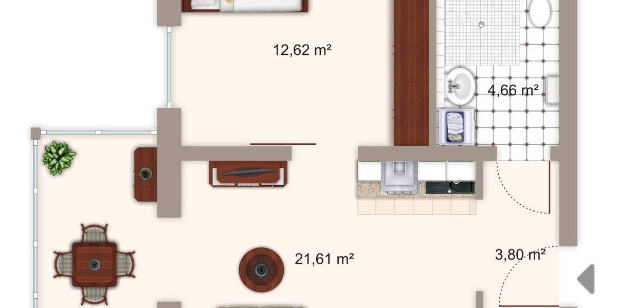 Etagenwohnung Deggendorf - 2 Zimmer, 43 m&sup2;, 510&euro; | Angebot:26275897