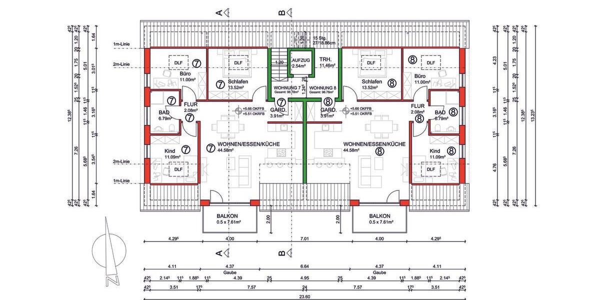 Dachgeschoßwohnung Volkach - 4 Zimmer, 97 m&sup2;, 1.080&euro; | Angebot:24626233