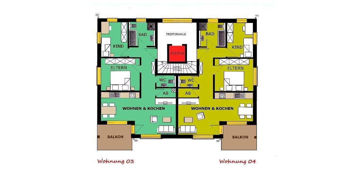 Etagenwohnung Mühlhausen - 3 Zimmer, 79 m&sup2;, 715&euro; | Angebot:24794056