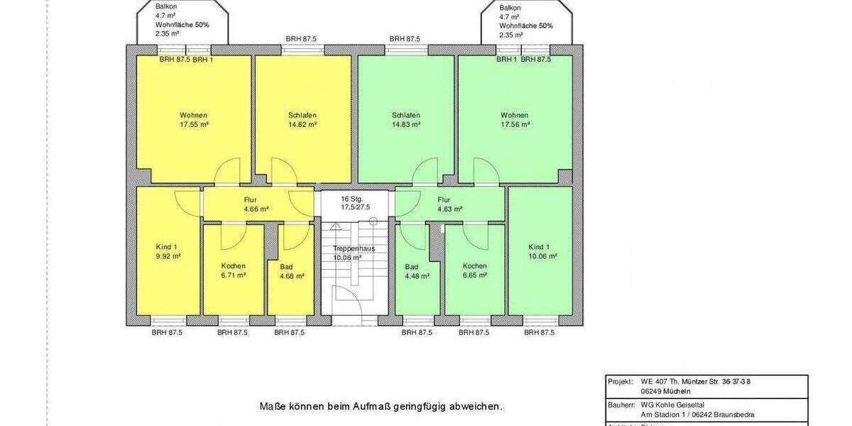 Etagenwohnung Mücheln - 3 Zimmer, 60 m&sup2;, 348&euro; | Angebot:25280036