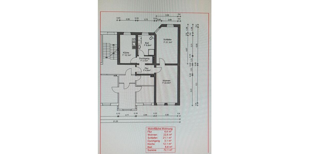 Etagenwohnung Tangermünde - 2 Zimmer, 72 m&sup2;, 620&euro; | Angebot:26049091