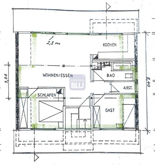 Dachgeschoßwohnung Weingarten (Baden) - 3 Zimmer, 69 m&sup2;, 700&euro; | Angebot:26070516