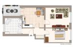 Etagenwohnung Gelsenkirchen Gelsenkirchen-Mitte - 2 Zimmer, 61 m&sup2;, 549&euro; | Angebot:26619392