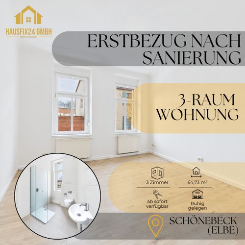 Sanierte 3-Zimmer-Wohnung – Erstbezug in ruhiger Wohnlage 3 zimmer