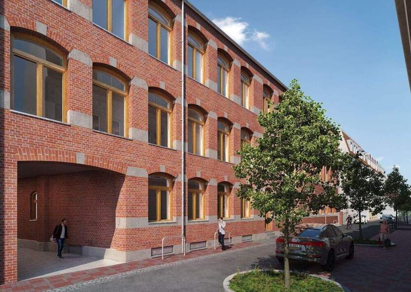 Loftige, möblierte 1-Zimmer-Wohnung mit großer Terrasse zum Erstbezug!