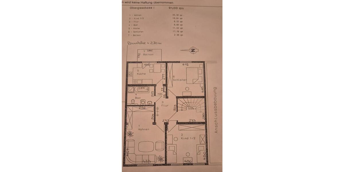 Etagenwohnung Sömmerda - 3 Zimmer, 91 m&sup2;, 700&euro; | Angebot:26279346