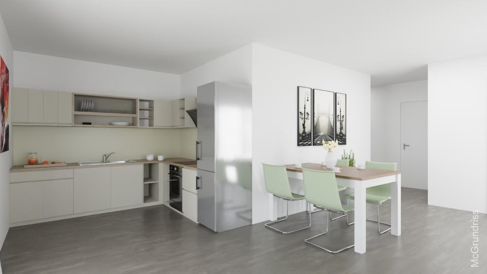 Etagenwohnung Kempten (Allgäu) - 2 Zimmer, 61 m&sup2;, 980&euro; | Angebot:25254937