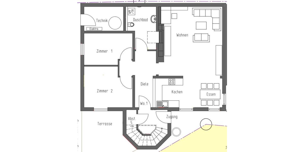 Erdgeschoßwohnung Gäufelden - 3 Zimmer, 94 m&sup2;, 1.270&euro; | Angebot:26032171